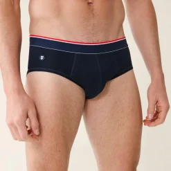 Slip marine en coton