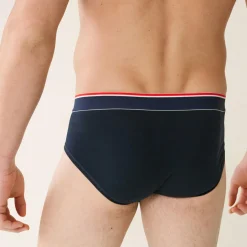Slip marine en coton