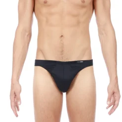 Slip noir en coton