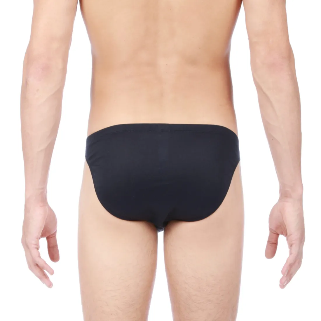 Slip noir en coton
