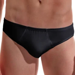 Slip Noir moulant en coton