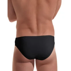 Slip Noir moulant en coton