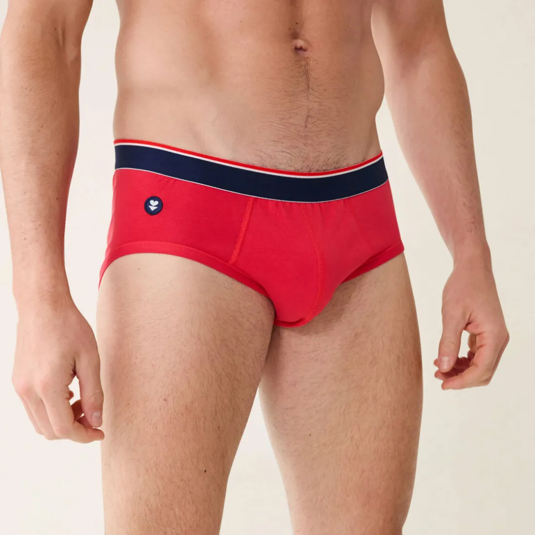 Slip rouge en coton