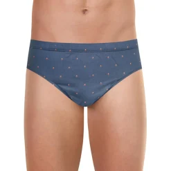 Slip taille basse homme Motifs Eminence violet en coton