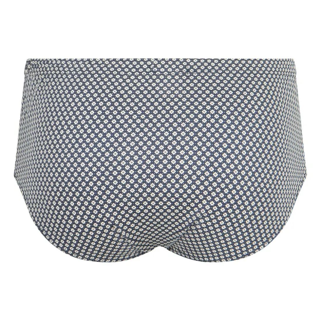 Slip taille haute fermé homme Motifs Eminence beige en coton