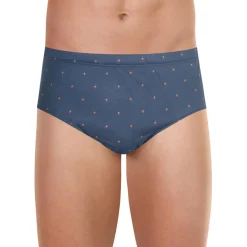 Slip taille haute fermé homme Motifs Eminence violet en coton