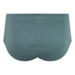 Slip taille haute fermé homme Motifs Eminence vert en coton