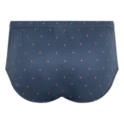 Slip taille haute ouvert homme Motifs Eminence marron en coton