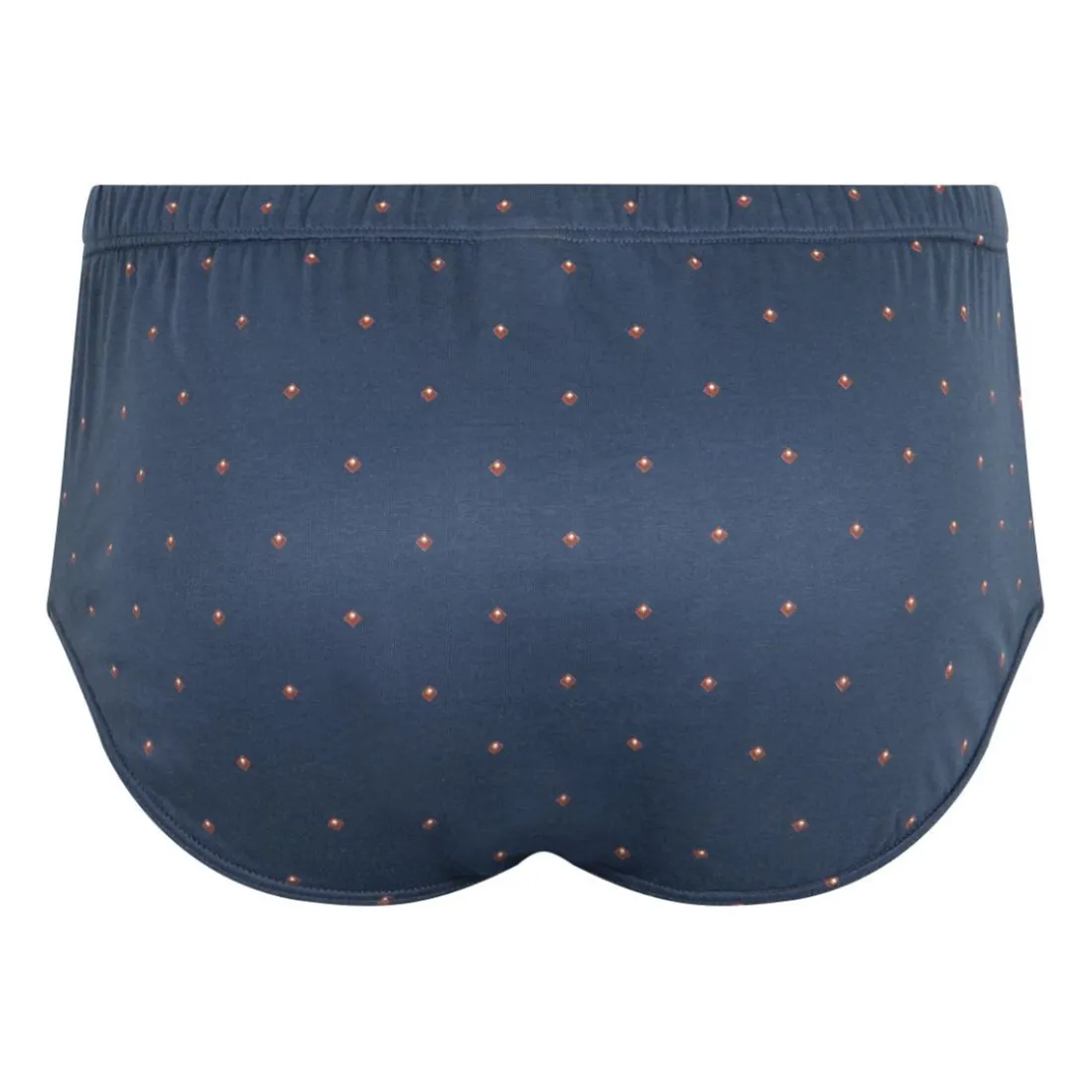 Slip taille haute ouvert homme Motifs Eminence marron en coton