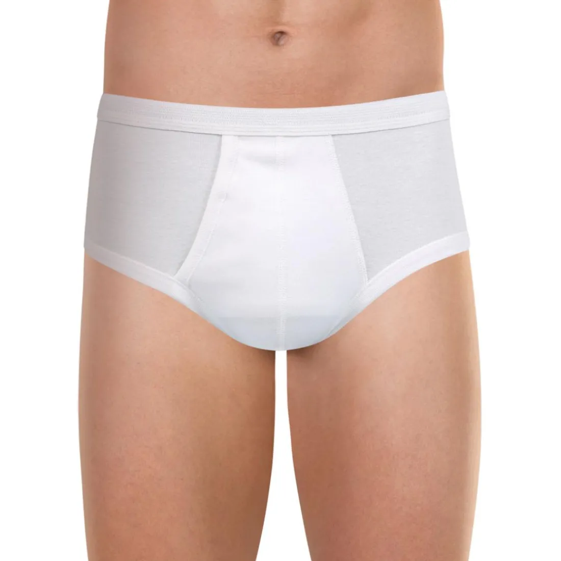 Slip taille haute ouvert Pur coton Premium Eminence blanc
