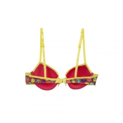 Soutien-gorge push moulé imprimé With Love by Smiley POMM'POIRE - Rose en coton