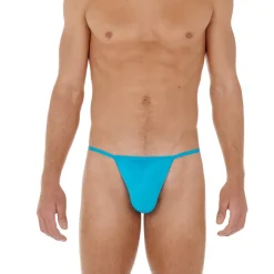 String bleu de la collection PLUME G-String