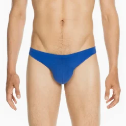 String bleu en coton