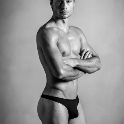 String noir en coton de la collection FREDDY G-String