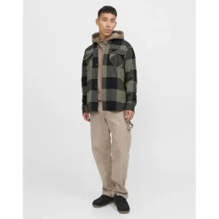 Surchemise homme vert en coton Lou