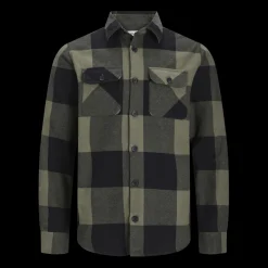 Surchemise homme vert en coton Lou