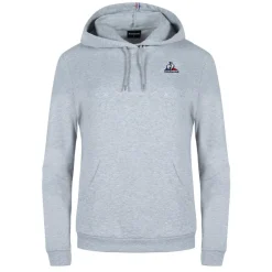 Sweat à capuche ESS N°1 W Blanc gris en coton