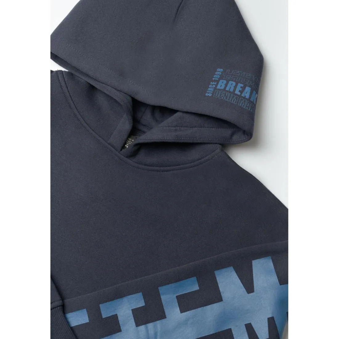 Sweat à capuche garçon Harborbo bleu marine en coton