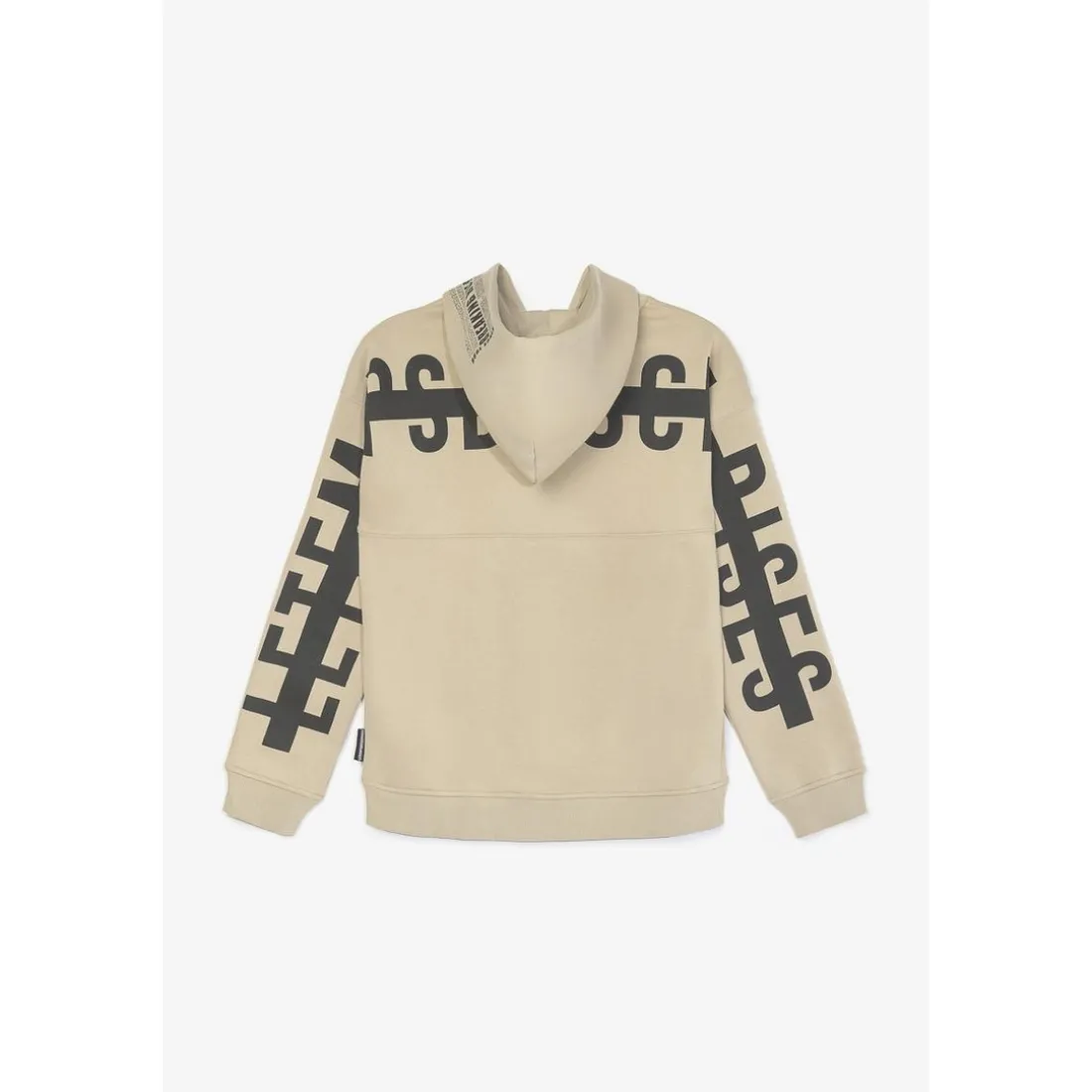 Sweat à capuche garçon Harborbo beige sable marron en coton