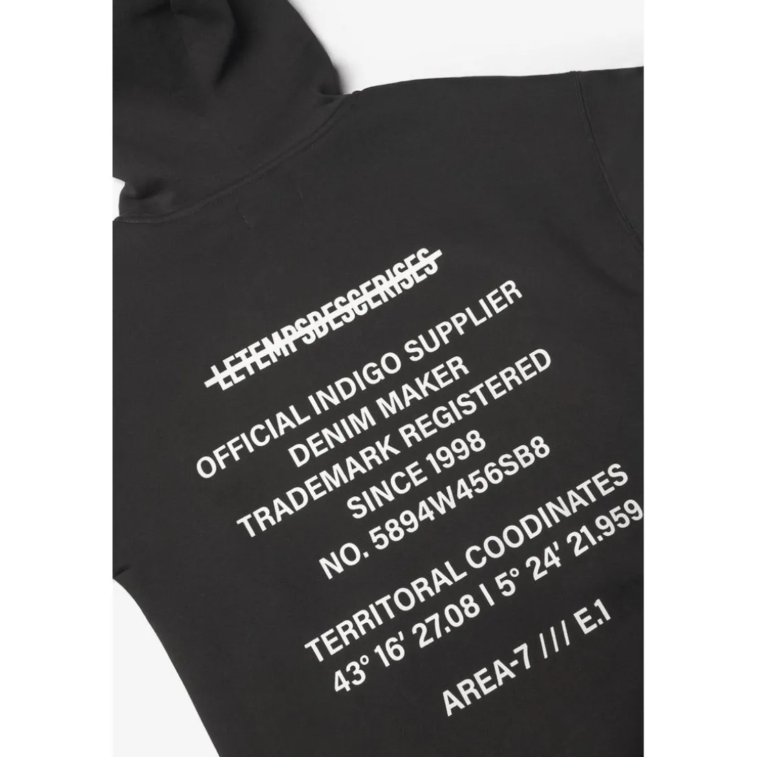 Sweat à capuche garçon Tanbo en coton noir