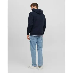 Sweat à capuche Relaxed Fit Manches longues Bleu Marine Vern