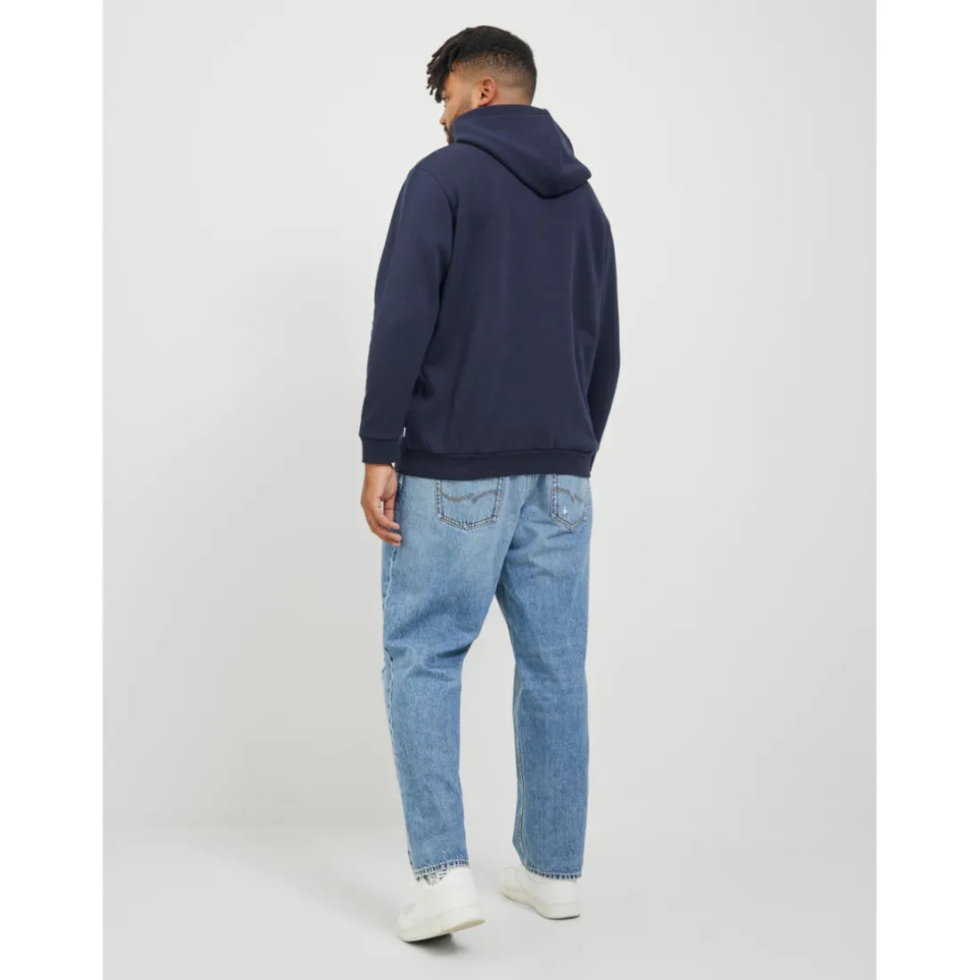 Sweat à capuche Relaxed Fit Manches longues Bleu Marine Ray