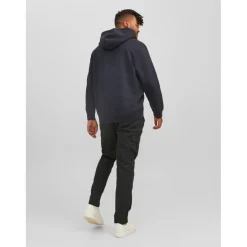 Sweat à capuche Relaxed Fit Manches courtes Bleu Marine