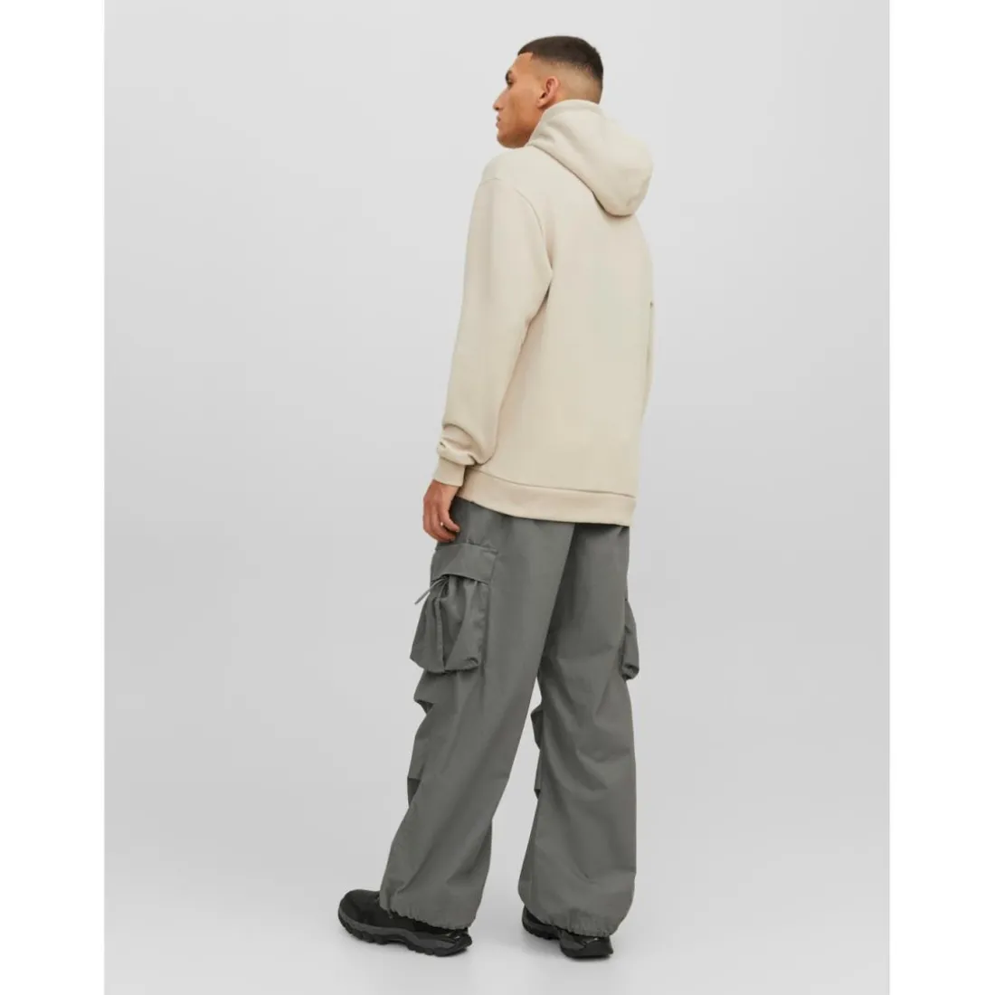 Sweat à capuche Relaxed Fit Manches longues Gris Clair Reece