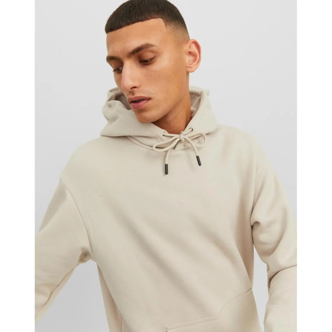 Sweat à capuche Relaxed Fit Manches longues Gris Clair Reece