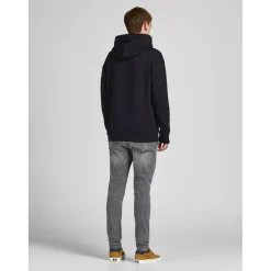 Sweat à capuche Relaxed Fit Manches longues Noir Oliver