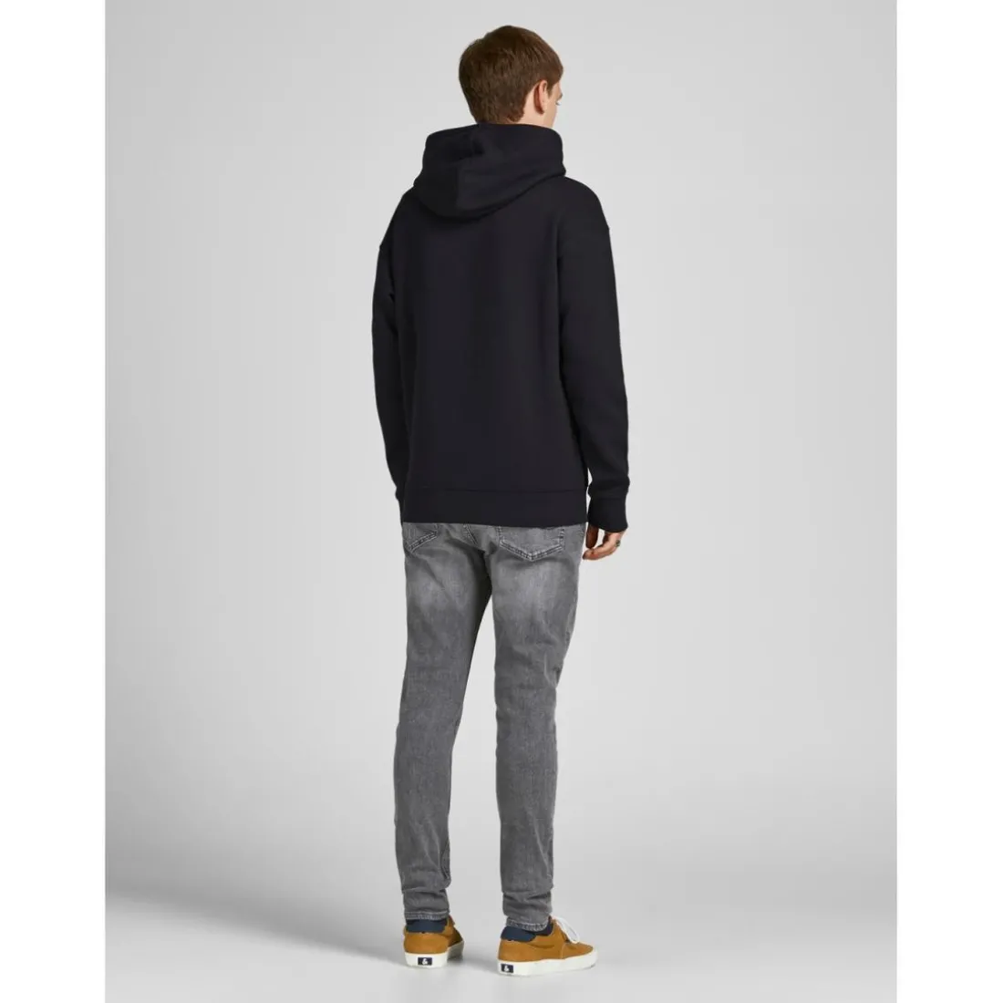 Sweat à capuche Relaxed Fit Manches longues Noir Oliver