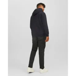 Sweat à capuche Relaxed Fit Manches courtes Noir