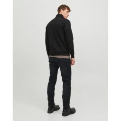 Sweat à col roulé Relaxed Fit Col haut Manches longues Noir