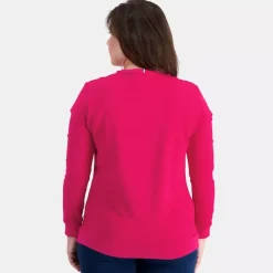 Sweat ESS Crew N°2 W Rouge en coton