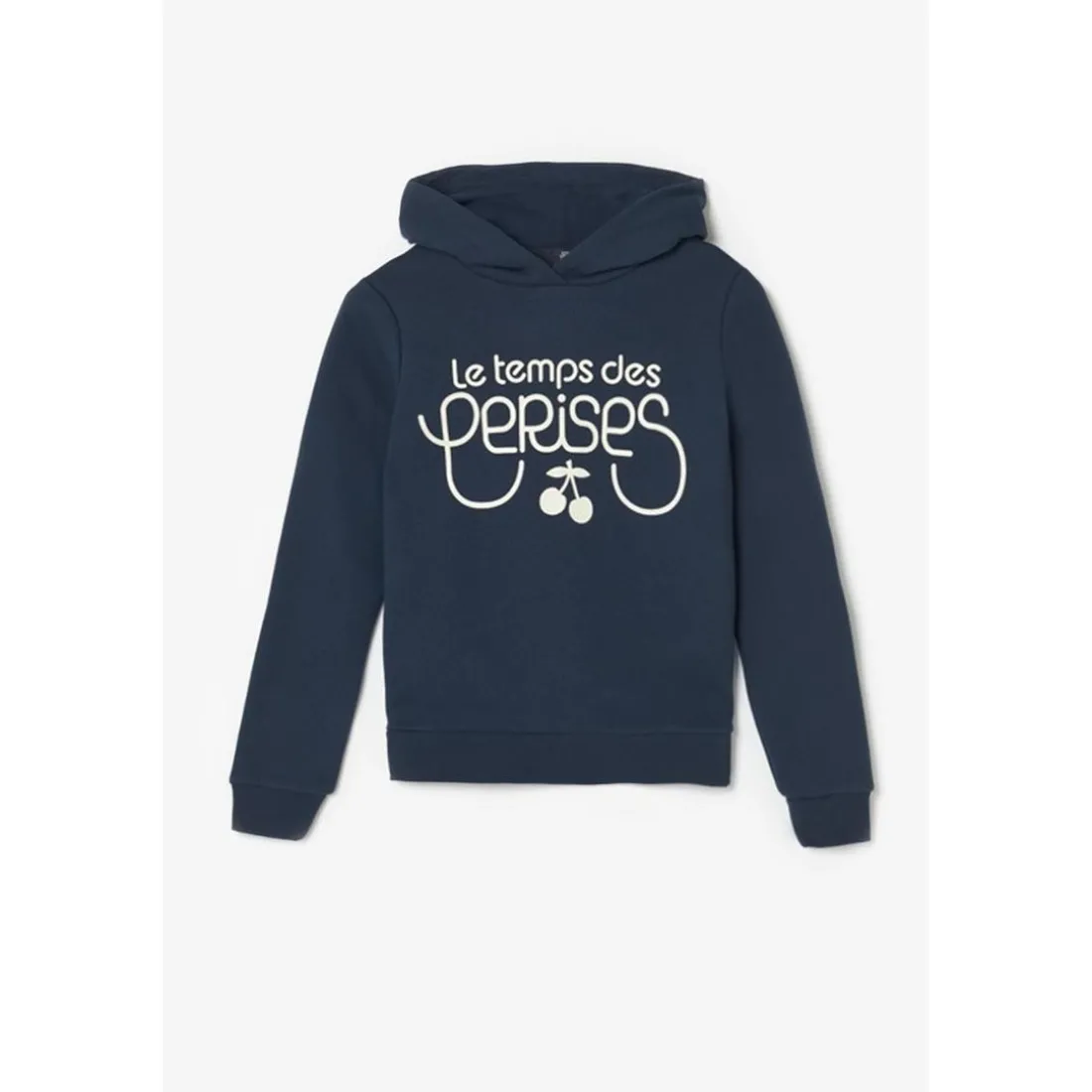 Sweat fille, à capuche Celiagi en coton bleu marine
