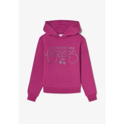 Sweat fille, Celiagi framboise rose en coton