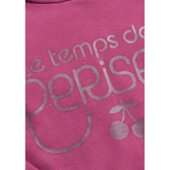 Sweat fille, Celiagi framboise rose en coton