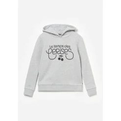 Sweat fille, Celiagi gris en coton