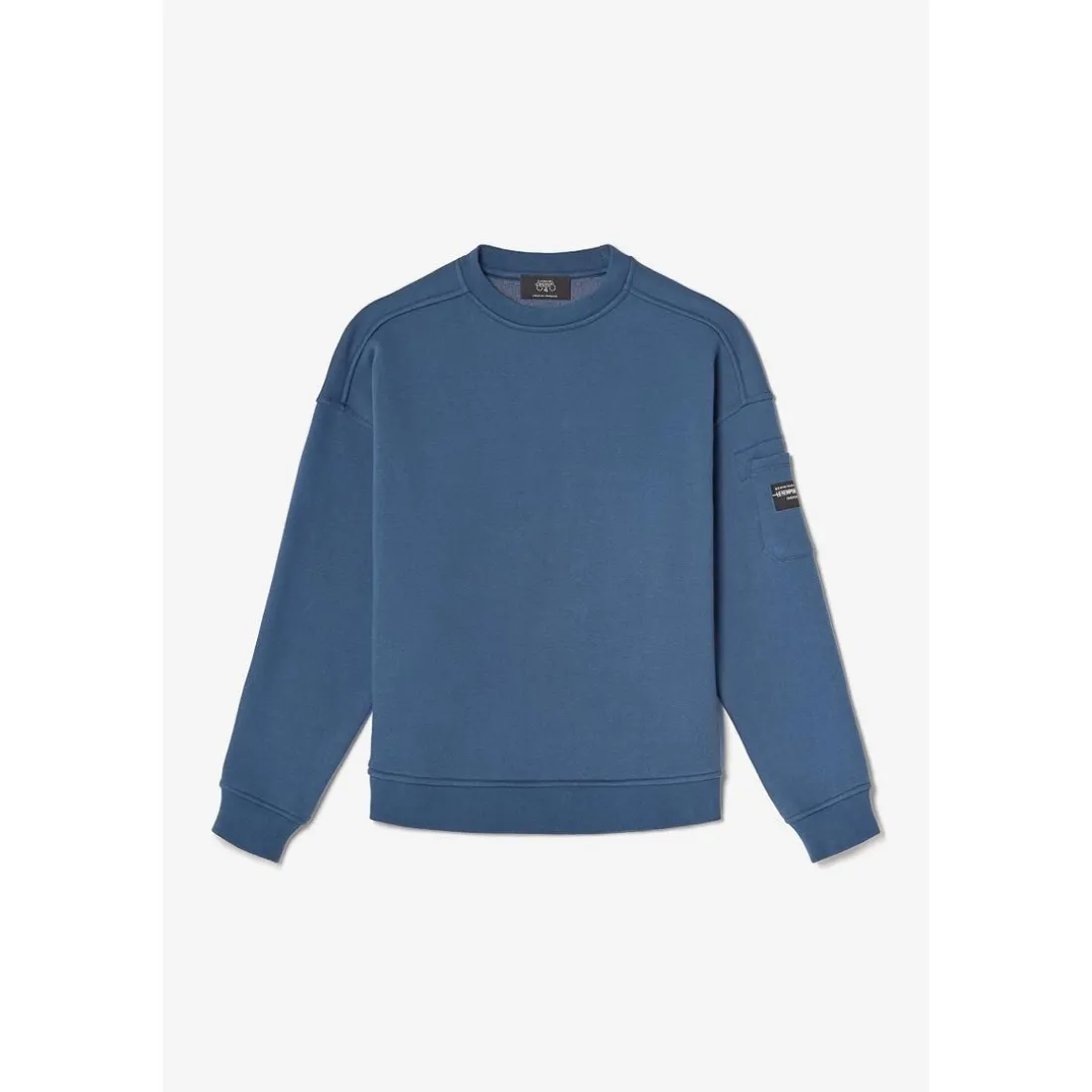Sweat garçon Leonbo bleu océan en coton