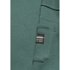 Sweat garçon Leonbo vert sapin en coton