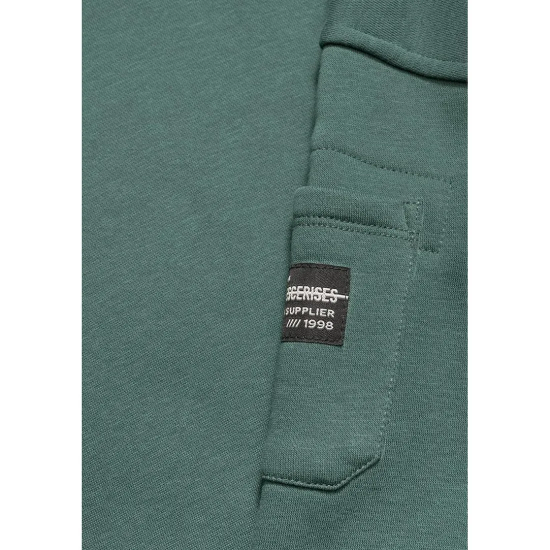 Sweat garçon Leonbo vert sapin en coton