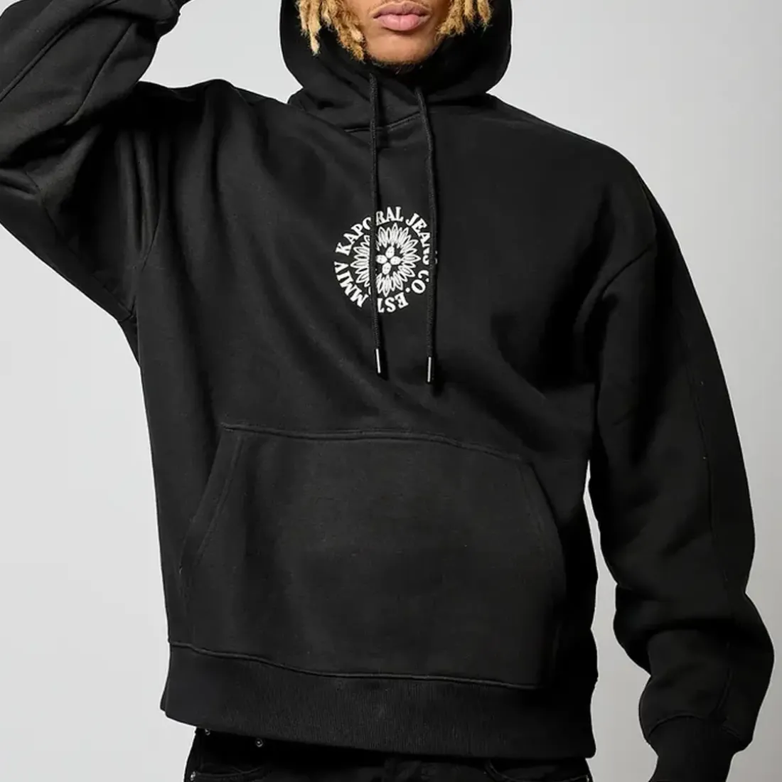 Sweat Non Zippe en coton TAZIK Black noir