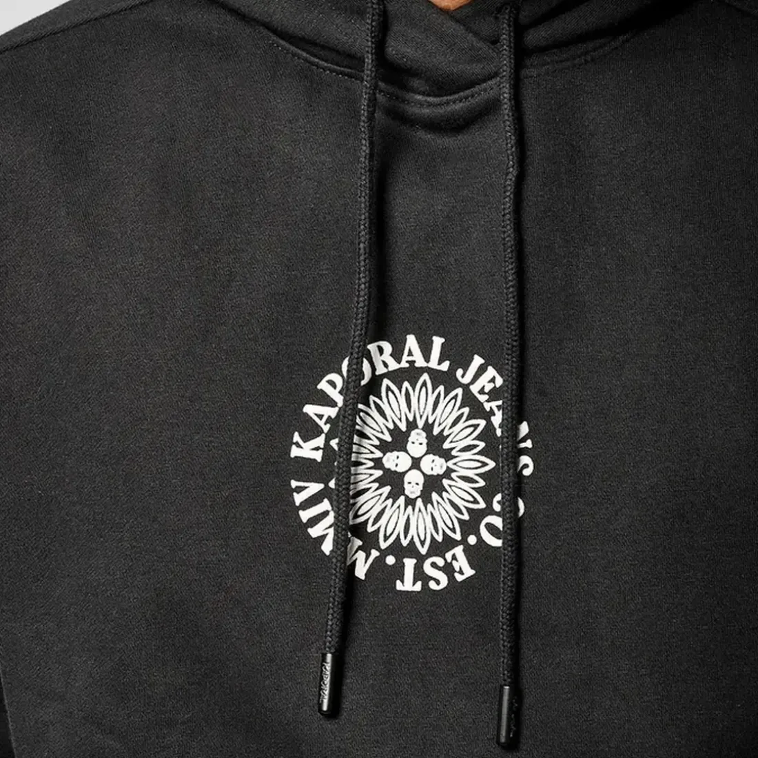 Sweat Non Zippe en coton TAZIK Black noir