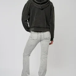 Sweat zippé VITRA noir en coton