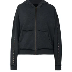 Sweat zippé VITRA noir en coton