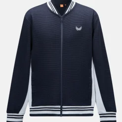 Sweat Zippe LINO bleu marine