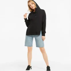 Sweatshirt à capuche Femme W Her Hdy Tr noir en coton