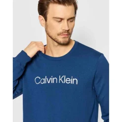Sweatshirt à manches longues Homme - Bleu Calvin Klein Underwear en coton