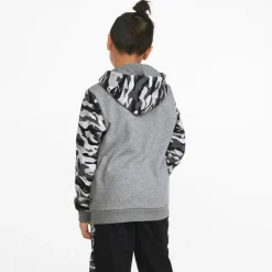 Sweatshirt à motif camouflage en coton ESS+ CAMO gris