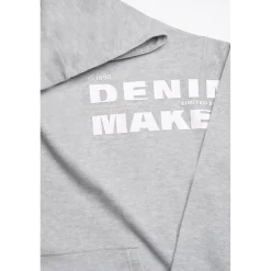 Sweat-Shirt capuche garçon ELROSBO gris en coton